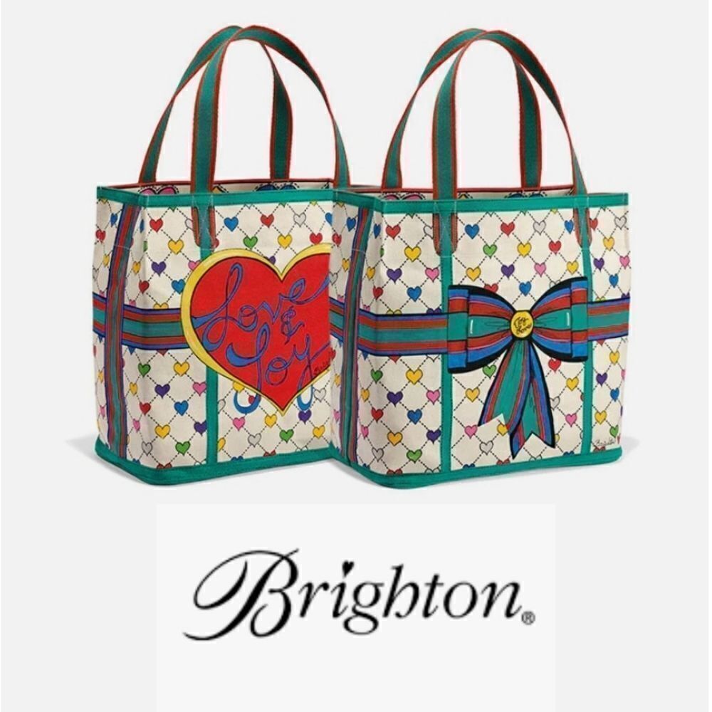 Brighton Holiday Christmas Love & Joy Canvas Tote